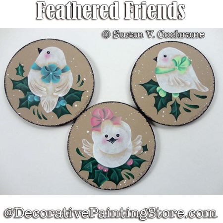 Feathered Friends Ornaments Painting Pattern - Susan Cochrane