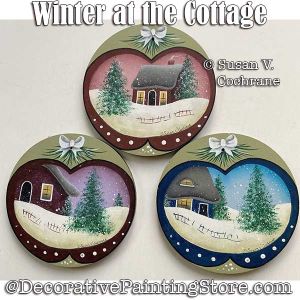 Winter at the Cottage Painting Pattern - Susan Cochrane