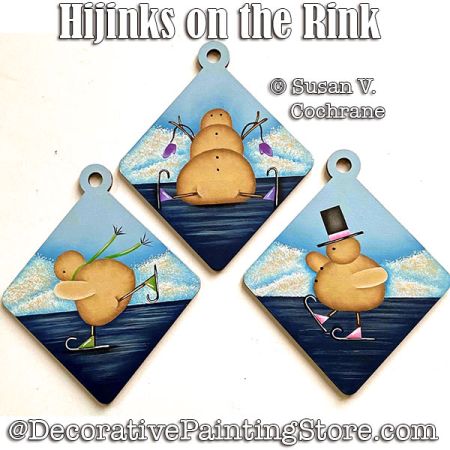 Hijinks on the Rink Painting Pattern - Susan Cochrane