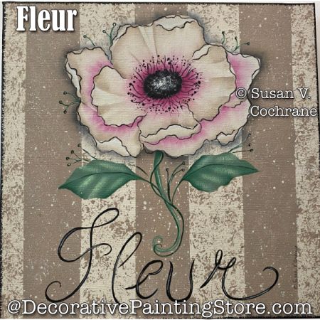 FLeur Painting Pattern PDF DOWNLOAD - Susan Cochrane