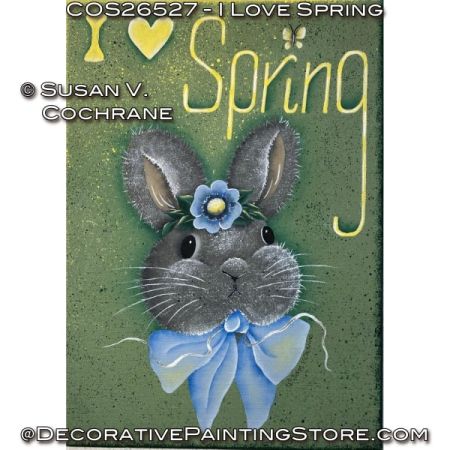 I Love Spring Painting Pattern - Susan Cochrane