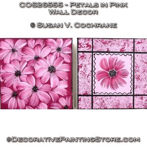 Petals in Pink Wall Decor Painting Pattern - Susan Cochrane