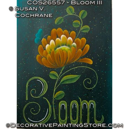 Bloom III Painting Pattern PDF DOWNLOAD - Susan Cochrane