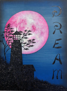 By the Light of the Strawberry Moon Painting Pattern - Susan Cochrane