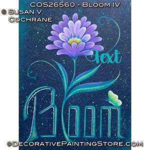 Bloom IV Painting Pattern PDF DOWNLOAD - Susan Cochrane
