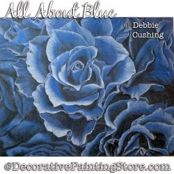 All About Blue Colored Pencil Painting Pattern Download - Debbie Cushing