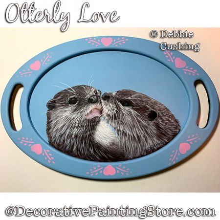 Otterly Love (Acrylic) Painting Pattern Download - Debbie Cushing
