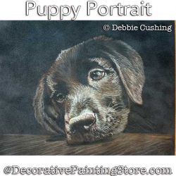 Puppy Portrait (Colored Pencil) Painting Pattern Download - Debbie Cushing