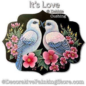 Its Love (Acrylic) Painting Pattern Download - Debbie Cushing