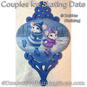 Couples Ice Skating Date (Acrylic) Painting Pattern Download - Debbie Cushing