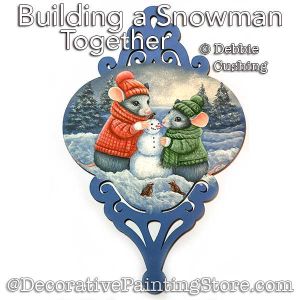Building a Snowman (Acrylic) Painting Pattern Download - Debbie Cushing