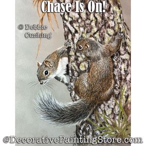 Chase Is On (colored pencil) Painting Pattern Download - Debbie Cushing