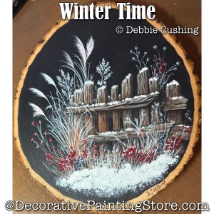 Winter Time (Acrylic) Painting Pattern Download - Debbie Cushing