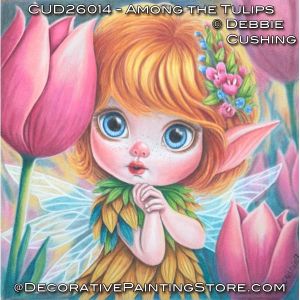 Among the Tulips (Colored Pencil) Painting Pattern - Debbie Cushing