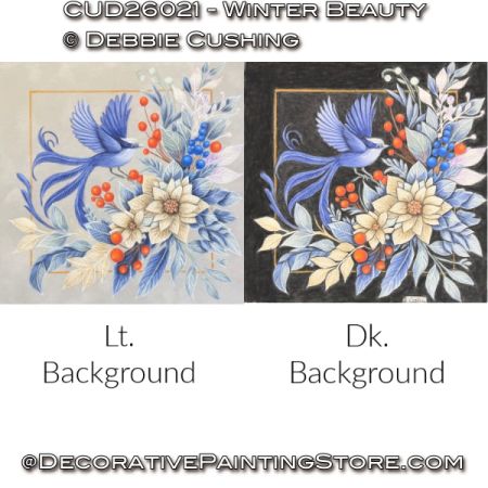 Winter Beauty (Colored Pencil) Painting Pattern - Debbie Cushing