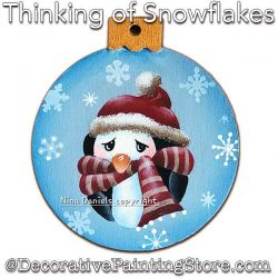 Thinking of Snowflakes Ornament Painting Pattern PDF DOWNLOAD - Nina Daniels