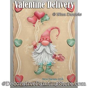 Valentine Delivery Painting Pattern PDF DOWNLOAD - Nina Daniels