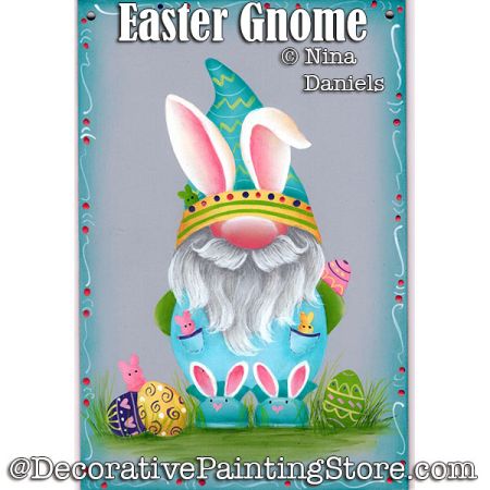 Easter Gnome Painting Pattern PDF DOWNLOAD - Nina Daniels