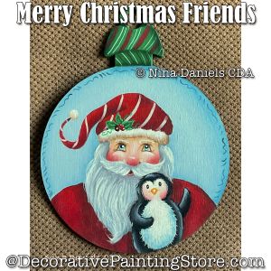 Merry Christmas Friends Painting Pattern - Nina Daniels