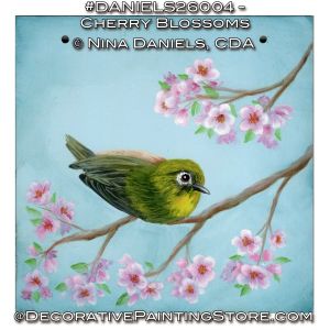 Cherry Blossoms Painting Pattern - Nina Daniels