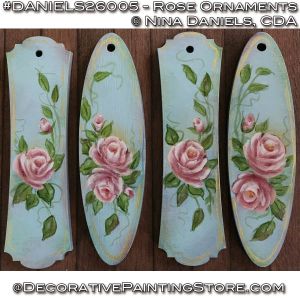Rose Ornaments Painting Pattern - Nina Daniels