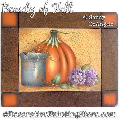 Beauty of Fall Painting Pattern PDF DOWNLOAD - Sandy DeAngelo