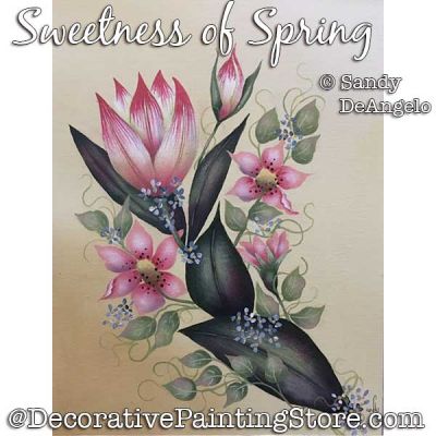 Sweetness of Spring Painting Pattern PDF DOWNLOAD - Sandy DeAngelo