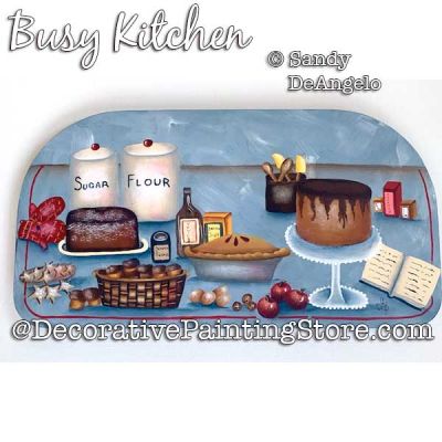 Busy Kitchen Painting Pattern PDF DOWNLOAD - Sandy DeAngelo