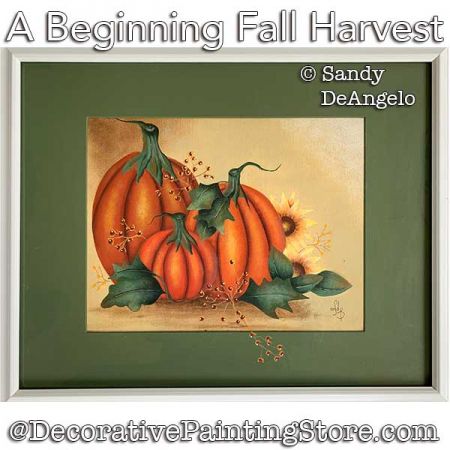 A Beginning Fall Harvest Painting Pattern PDF DOWNLOAD - Sandy DeAngelo