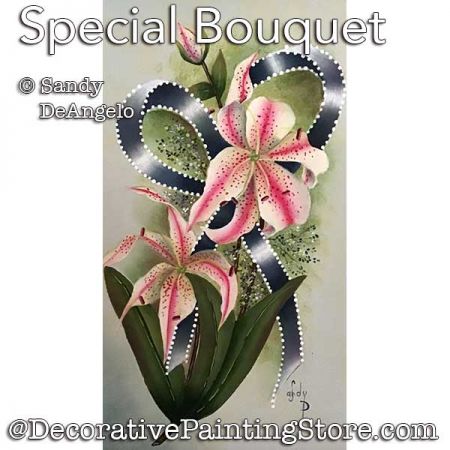 Special Bouquet (Lily) Painting Pattern PDF DOWNLOAD - Sandy DeAngelo