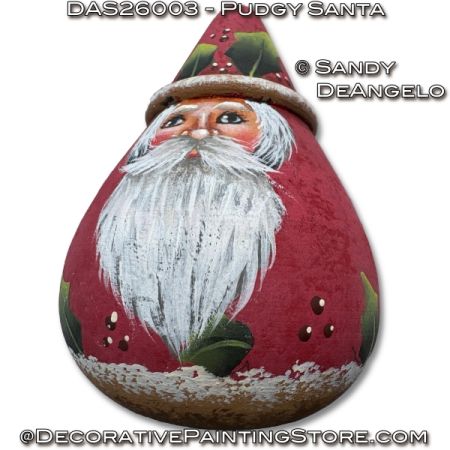 Pudgy Santa Painting Pattern - Sandy DeAngelo