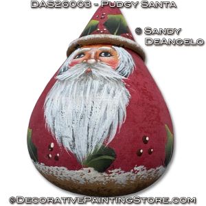Pudgy Santa Painting Pattern - Sandy DeAngelo