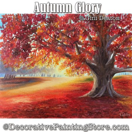 Autumn Glory (Oil) Painting Pattern - Gini Deaton