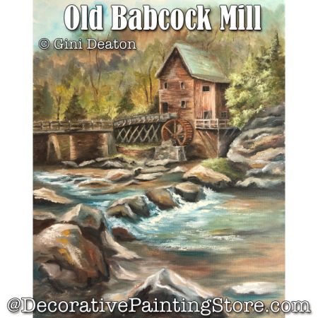 Old Babcock Mill (Oil) Painting Pattern - Gini Deaton