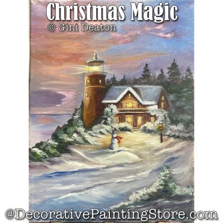 Christmas Magic (Oil) Painting Pattern - Gini Deaton