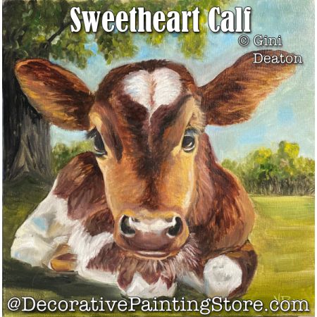 Sweetheart Calf (Oil) Painting Pattern - Gini Deaton