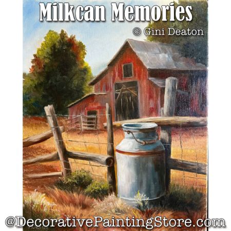 Milkcan Memories (Oil) Painting Pattern - Gini Deaton