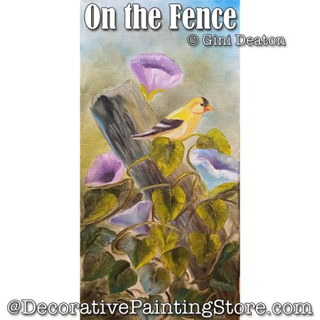 On the Fence (Oil) Painting Pattern - Gini Deaton