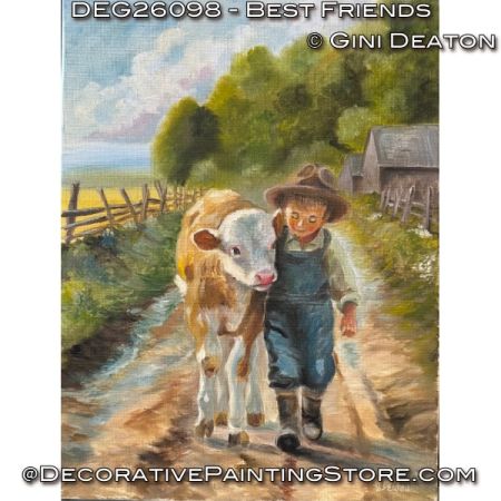 Best Friends (Oil) Painting Pattern - Gini Deaton