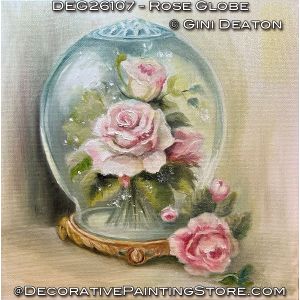Rose Globe (Oil) Painting Pattern - Gini Deaton