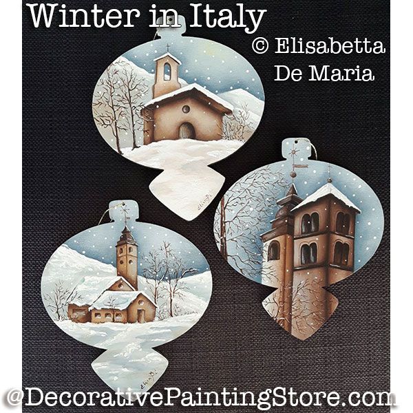 Winter in Italy Ornaments PDF DOWNLOAD - Elisabetta DeMaria