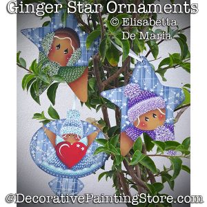 Ginger Star Ornaments DOWNLOAD - Elisabetta DeMaria