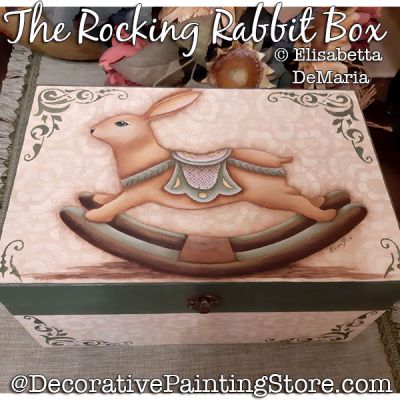 The Rocking Rabbit Box Painting Pattern PDF DOWNLOAD - Elisabetta DeMaria