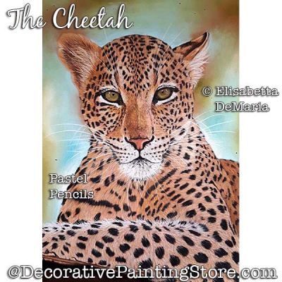 The Cheetah Pastel Painting Pattern PDF DOWNLOAD - Elisabetta DeMaria
