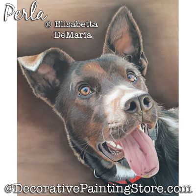 Perla (Dog) Pastel Painting Pattern PDF DOWNLOAD - Elisabetta DeMaria