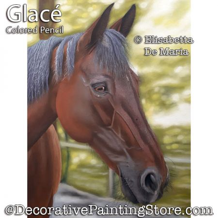 Glace (Horse) Pastel Painting Pattern PDF DOWNLOAD - Elisabetta DeMaria
