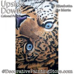 Upside Down (Cheetah) Pastel Painting Pattern PDF DOWNLOAD - Elisabetta DeMaria