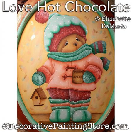Love Hot Chocolate Painting Pattern PDF DOWNLOAD - Elisabetta DeMaria