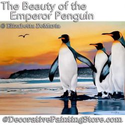 The Beauty of the Emperor Penguin Pastel Painting Pattern PDF DOWNLOAD - Elisabetta DeMaria