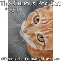 The Curious Red Cat Pastel Painting Pattern PDF DOWNLOAD - Elisabetta DeMaria
